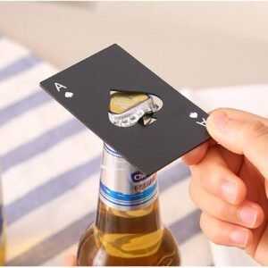 1pc, Bottle Opener, Playing Card Shape.