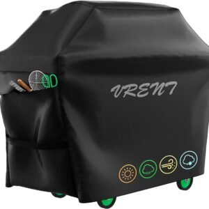 1pc BBQ Cover Heavy Oxford Cloth Outdoor Barbecue Cover, Dust Cover Waterproof Outdoor Barbecue Cover