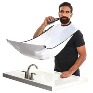 Beard Shave Apron with Holder Rack