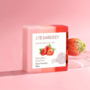 Essential Oil Strawberry Soap 100gm