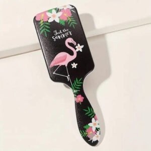 FLAMINGO PATTERN HAIR BRUSH