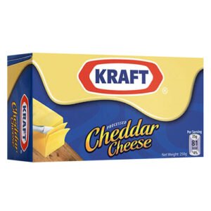 KRAFT CHEDDAR CHEESE 250GM PKT