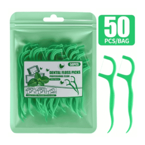 DENTAL FLOSS PICKS MINT FLAVOUR 50PCS