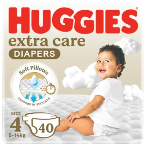 HUGGIES EXTRA CARE DIAPERS SIZE 4 - 40PCS
