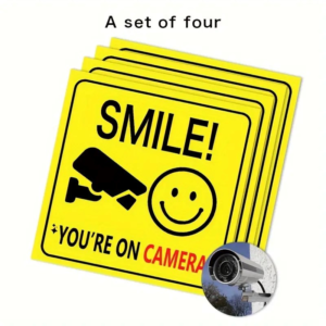 YOU ARE ON CAMERA STICKER 4PCS