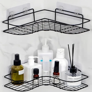1pc Punch-free Triangle Rack, Corner Shelf, Dormitory Storage Rack, Storage Shelf for Bathroom & Kitchen
