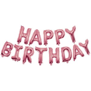 Happy Birthday Banner Pink
