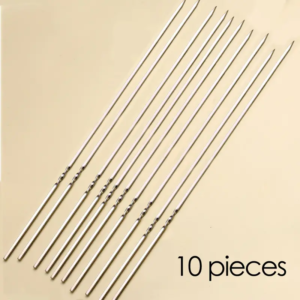 10pcs Reusable Stainless Steel BBQ Skewers - Perfect For Barbecue, Shish Kebab & Camping!