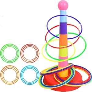 Colorful Plastic Sport Ring Toss Game Set