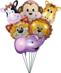 SMALL FOREST ANIMAL HEAD BALLOOM 6'S