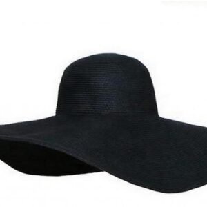 Straw Hat for Women BLACK