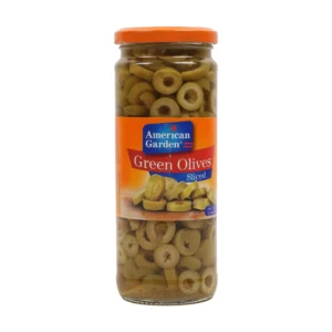 AMERICAN GARDEN  Sliced Green Olives 450g