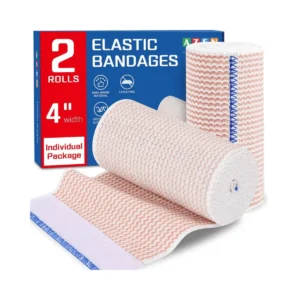 AZEN 4-inch Elastic Bandage Wrap 2rolls