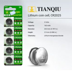 TIANQIU LITHIUM BATTERY 3V CR2025