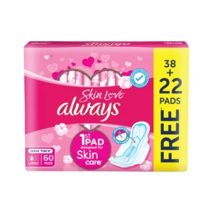 ALWAYS SKIN LOVE MAXI THICK LARGE 60PADS