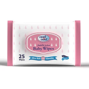COOL & COOL BABY WIPES ULTRA SOFT & GENTLE 25PCS