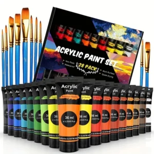 Acrylic Paint Set 28'S Pack