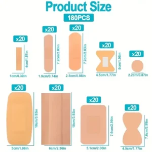 BANDAGE ADHESIVE STRIPS 180'S ASSD