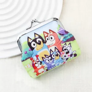 BLUEY CUTE DOG COIN PURSE -GREEN