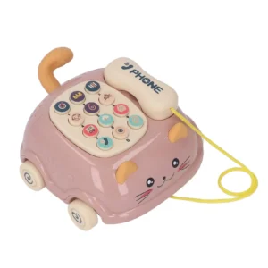 Cat Pull Phone Toys 3 In1-Pink