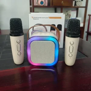 COLORFUL KAROKE SPEAKER WITH 2 MIC K12