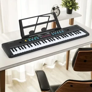 Electronic Keyboard Piano With Microphone 60 Keys