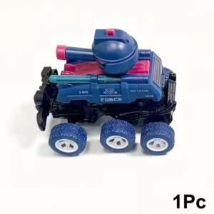 FARCE TRANSFORMING TANK CAR TOY-BLUE