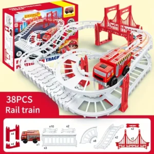 FIRE PROTECTION TRACK TOY 38PCS 888-115