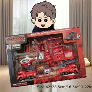 FIRE TRUCK COMBINATION TOY SET 125-23