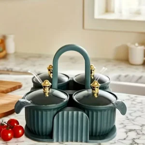 Four-Compartment Spices Box Set