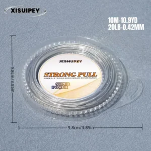 JESHUPEY NYLON COATED SS FISHING LINE 10LB 10 SLEEVES