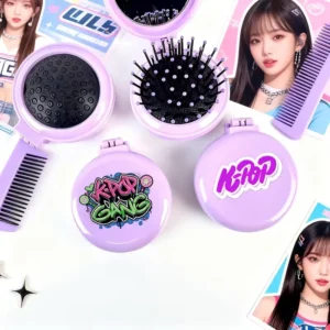 K-POP FOLDING MIRROR COMB