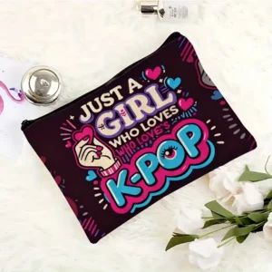 K-POP JUST A GIRL COSMETIC BAG