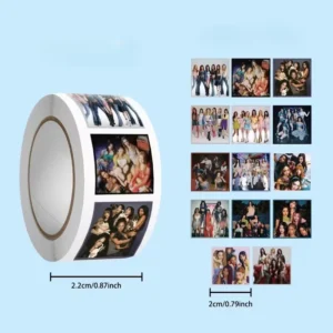 K-POP TEAM STICKER 500PCS ROLL