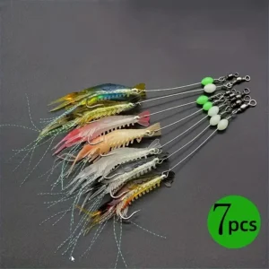 LUMINOUS SOFT SHRIMP LURE WITH HOOK 8cm/3.15inch 5g