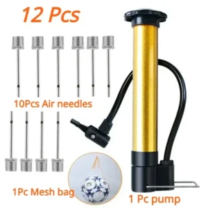 MANUAL AIR PUMP WITH 10PCS AIR NEEDLES & MESH BAG