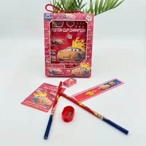 MCQUEEN CAR THEMED STATIONERY 6PCS SET