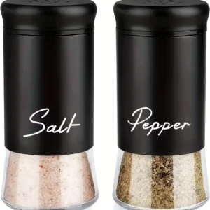 REP EUROPE SALT & PEPPER SEASONING BOTTLE BLACK 813
