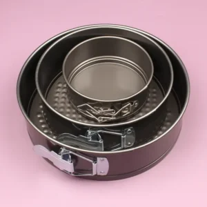 ROUND CARBON STEEL CAKE PAN 3PCS SET