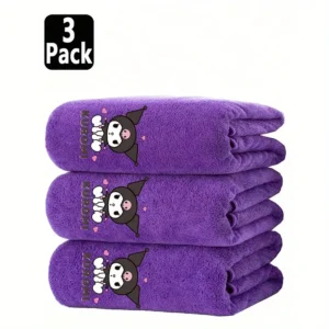 SANRIO CUTE BABY BATH TOWEL 34x75CM-KUROMI
