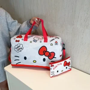 SANRIO SPACIOUS TOTE BAG WITH ZIPPED COVER-HELLO KITTY