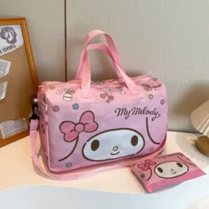 SANRIO SPACIOUS TOTE BAG WITH ZIPPED COVER-MY MELODY