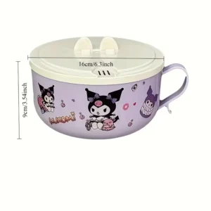 SANRIO SS LUNCH BOX WITH PLASTIC LID 40.58 oz