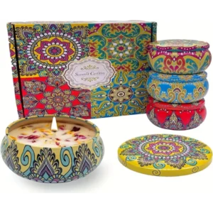 Scented Candles 4Pcs Colourful Gift Box
