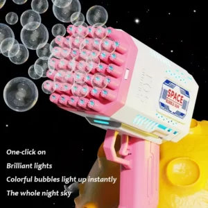 SPACE BUBBLE GUN T05-WHITE & PINK