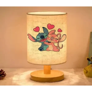 Stitch & Angel Hug Led Desc Lamp With Usb Cable