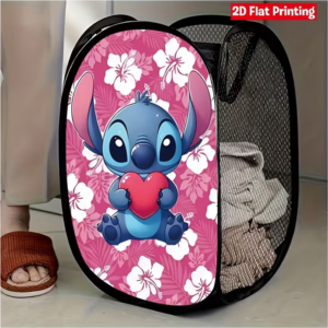 STITCH FOLDABLE LAUNDRY BASKET 30x47CM