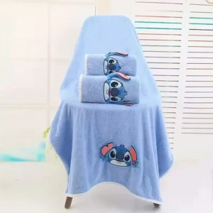 STITCH QUICK-DRY KIDS BATH TOWEL 2PCS SET