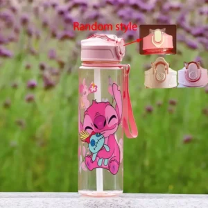 STITCH WATER BOTTLE 27.05oz-PINK CLEAR