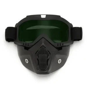 TACTICAL WATERPROOF GOGGLES WITH MASK 18x20CM-BLACK